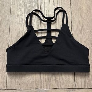 Black Zyia size L grid bra